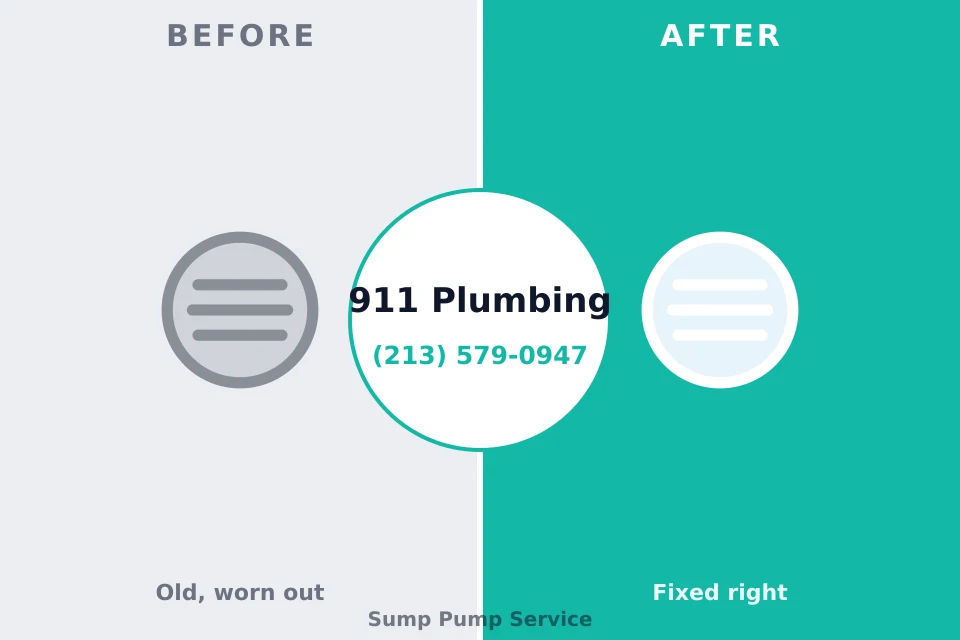Before and after: plumbing repair Spring Hill, PA